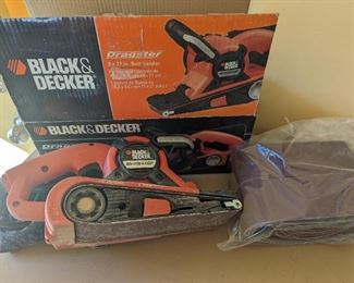 Black and Decker electric sander.
