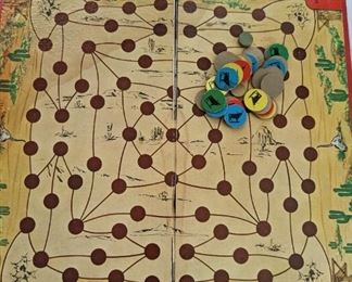 Buckaroo game board and cards.