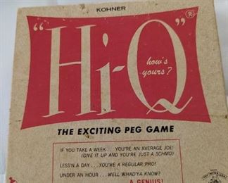 Vintage Hi-Q game in box.
