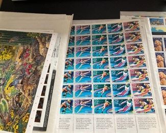 stamp blocks from 1975 to 2007 - lots of beautiful sheets
