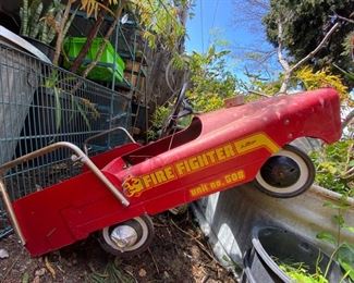 Vintage Fire Fighter Toy Car