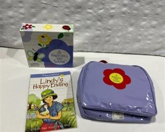 American Girl Hopscotch Hill, Hallie Meet Outfit, Recess Play Set and a book