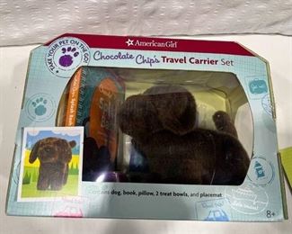 American Girl Chocolate Chip's Travel Carrier Set