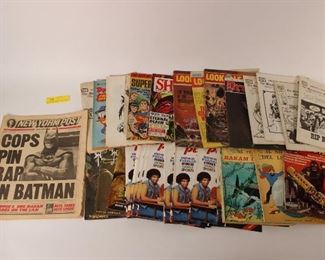 41pc Comic Magazines & Ephemera Lot