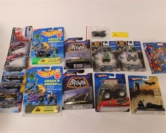 17pc Superhero Hotwheels Diecast Cars