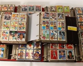 10 Binders of 1985-1990 Tops & Donruss Baseball