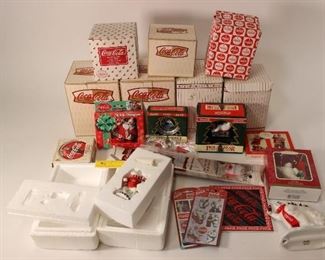 Box of Coca-Cola Memorabilia
