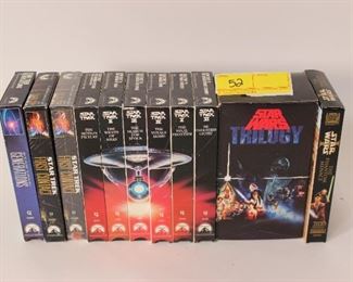 Star Trek & Star Wars VHS Lot