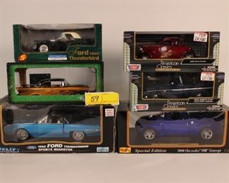 6pc Diecast Car Lot