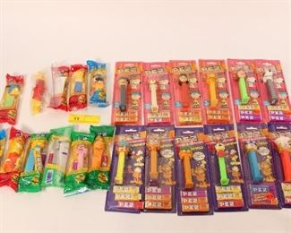 23pc Vintage Garfield Peanuts Simpsons PEZ