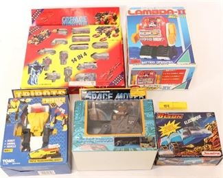 5pc Japanese TOMY & Other Robot Toys