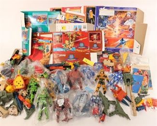 Large Centurions Figures Boxes & Vehicle Parts Lot