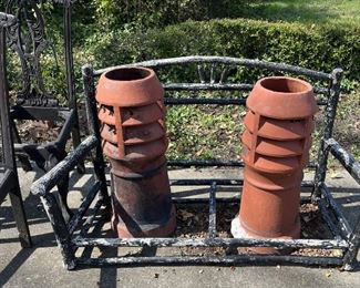 Antique English Chimney Pots