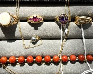 Fine Solid Gold and Real Gemstone Jewelry