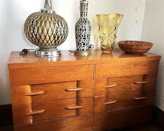 Mid Century Bedroom Suite and many MCM Lamps, Accessories etc. 