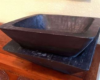 2 Large Wooden Vessels