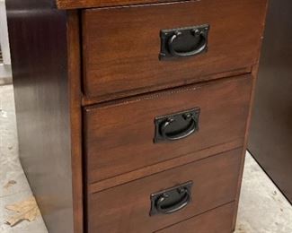 2Drawer Rolling File Cabinet and 6Slot Shelf