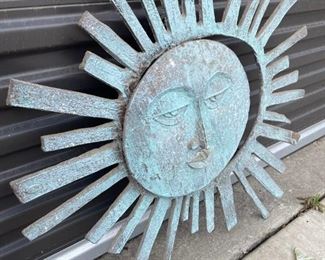 Metal Sun Wall Decor