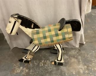 Vintage walking horse toy