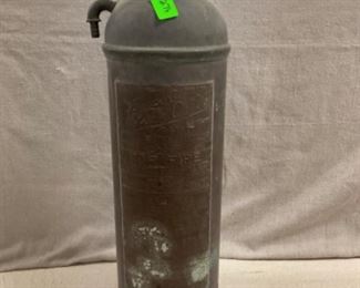 Vintage brass fire extinguisher 