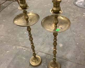 Mid century floor candleholders