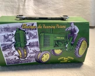 John Deere lunch box with wrench handle