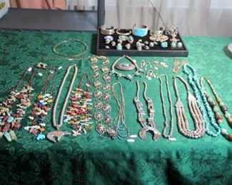 Gold, Diamond Rings, Nice Selection of Navajo Jewelry, Squash Blossom Necklaces, Turquoise, Sterling Southwest Jewelry