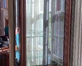 Curio Cherry Rope Cabinet by Pulaski