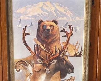 Framed Jim Hays Vintage Travel Poster