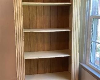 Stenciled Distressed Bookcase