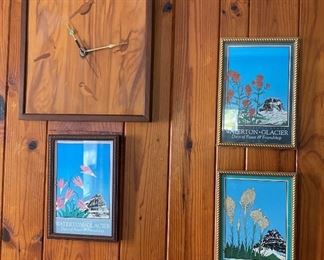 Vintage Framed Prints Clock