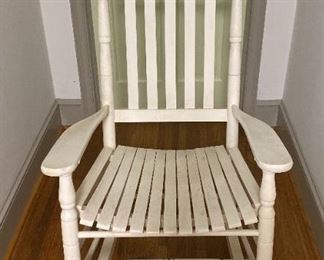 White Rocking Chair