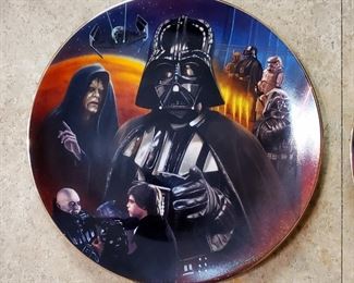 The Hamilton Collection Han Solo, #3120A, And Luke Skywalker, 1986C, From The Star Wars Portrait Collage Plate Collection