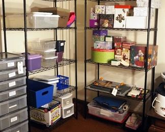 HSS Black Wire Five Shelf Storage Rack, Qty 2, 71" x 36" x 16"