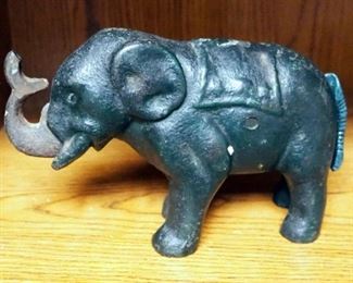 Toy Cap Guns, Including Vintage "The Sheriff", Qty 2, With Caps, Cast Iron Elephant Bank, And More