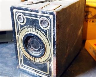 Kodak Brownie Movie Projector, Model C500, With Original Box, Film, Marvel 616 Camera, And Mansfield 8MM Film Editor