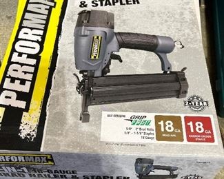 Performed 18 Gauge Brad Nailer & Stapler (NIB)