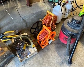 Extension cords, Shop Vac