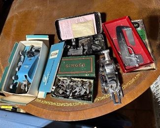 Vintage sewing machine parts