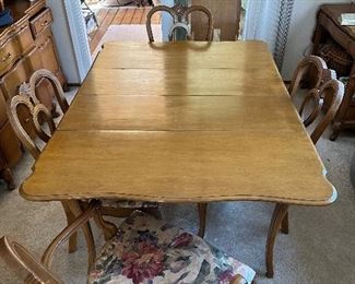 Dining room Table and Chairs.