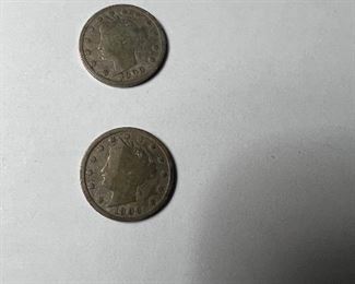 1900 and 1906 Liberty Nickel’s
