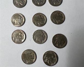 11 Buffalo Nickel’s (various dates)