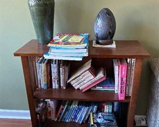 Decor, books, bookcase