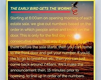 The Early Bird Gets The Worm!