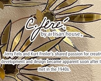 C. Jere Brass and Copper Brutalist Mid Century Wall Sculpture