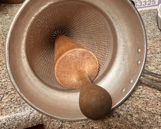 Pestle and cone sieve