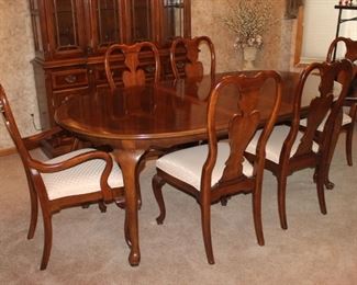 W-64   D-41 (2) leaves 15” each   2-arm chairs/4-chairs