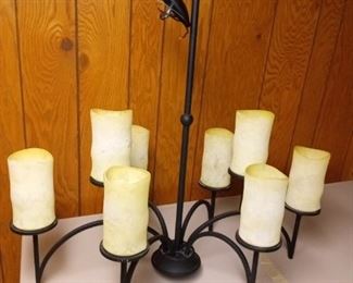 Hanging candle fixture hardwired. 