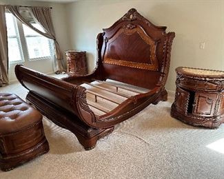 King size sleigh bed