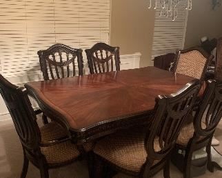 Dining table and chairs 